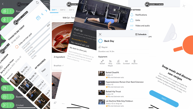 Fitness App Fitness App Photo Collage